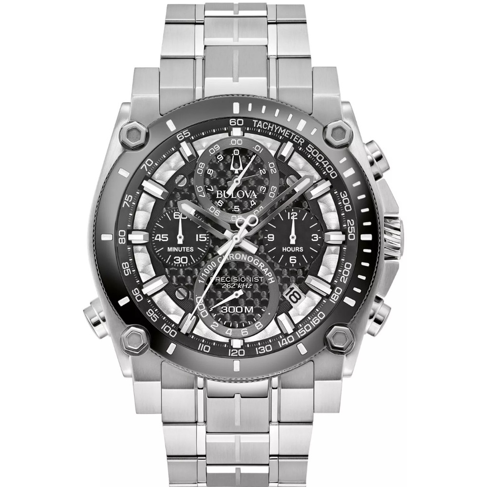 Bulova Men's Silver Chronograph Watch